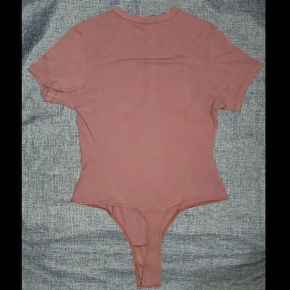 SKIMS Tops Nwt Skims Xl Cotton Jersey Tshirt Bodysuit Rose Clay